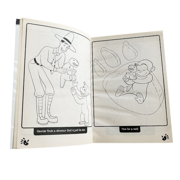 Curious George Activity and Colouring Book Monkey See Monkey Do Simon Scribbles - Picture 4 of 8
